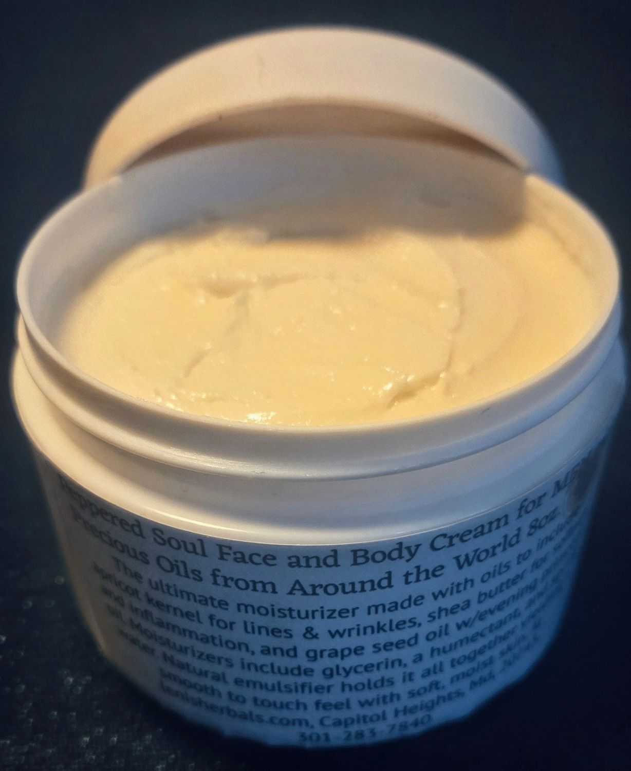 Peppered Soul Face and Body Cream for Men 8oz.