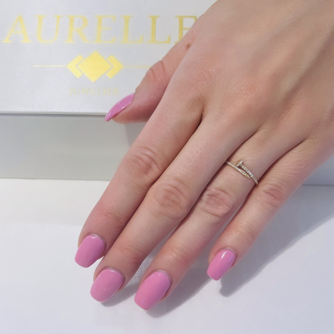 18k Gelbgold Nail Diamanten Ring