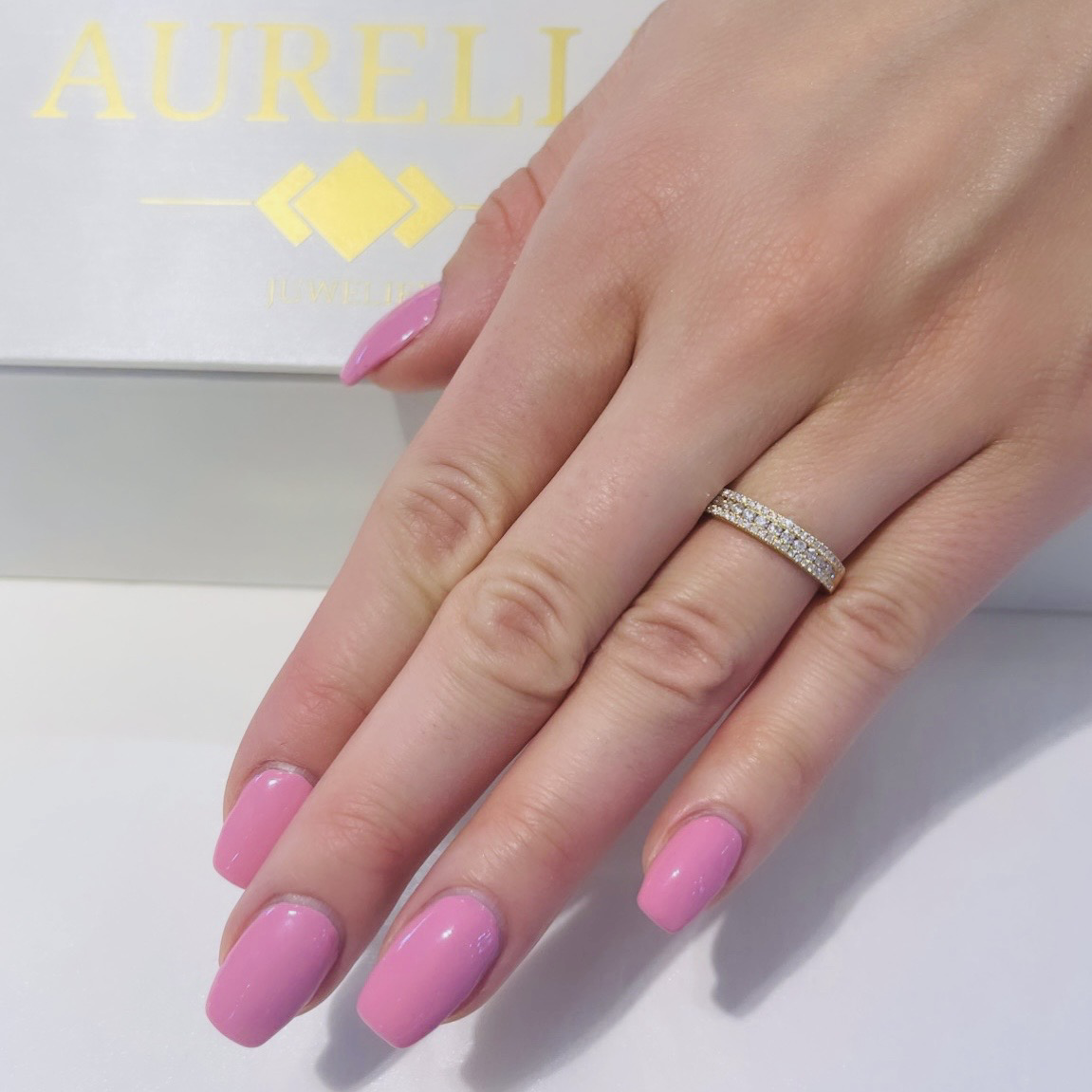 ‘Mémorial’ 18K Three Row Gelbgold Diamanten Ring