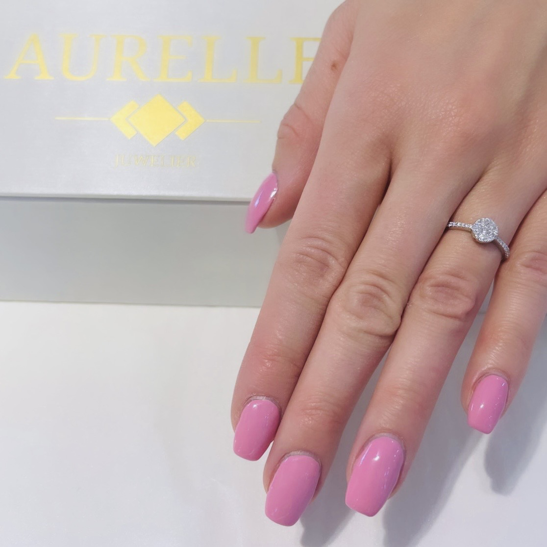 18K Weißgold Diamanten Illusions Verlobungsring