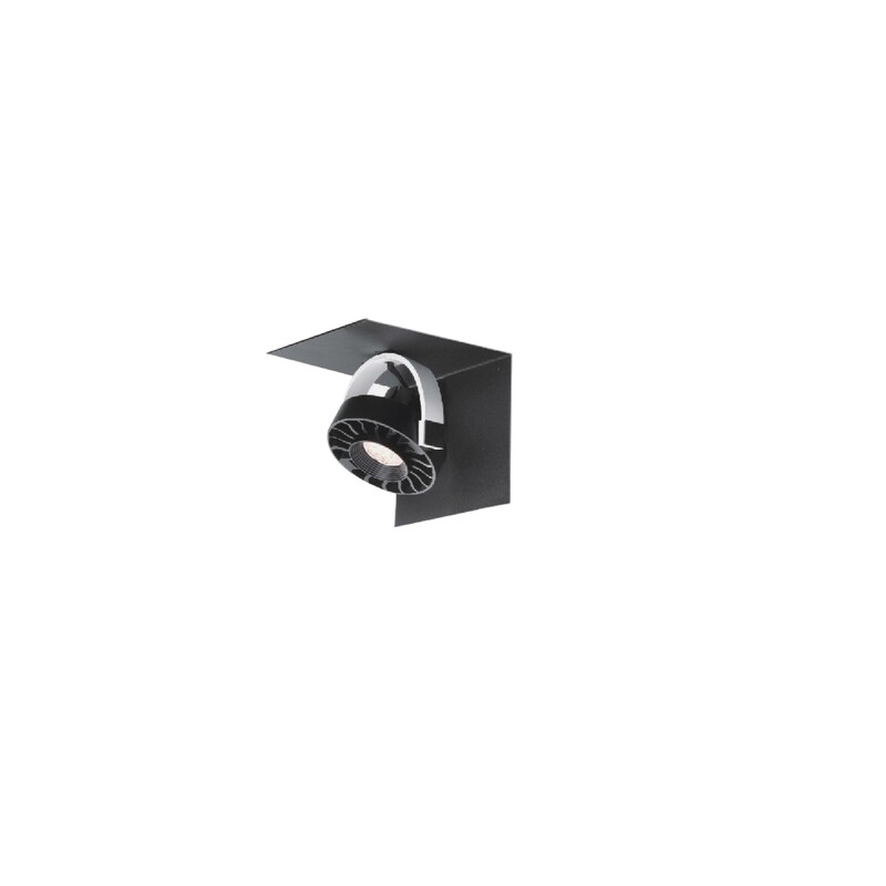 Lámpara tipo spot una lámpara LED color negro línea DECO luminosidad alta luz cálida