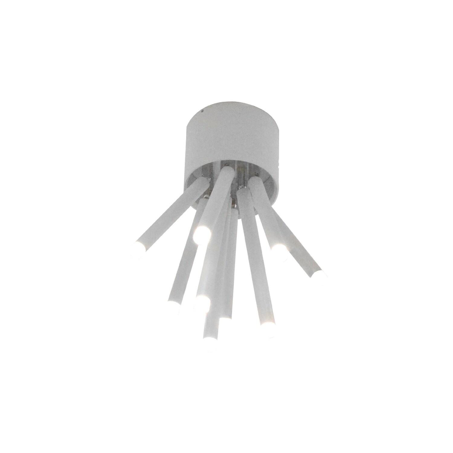 Lámpara de sobreponer con puntas lumínicas serie Deco luminosidad media en color blanco temperatura de luz extra cálida.