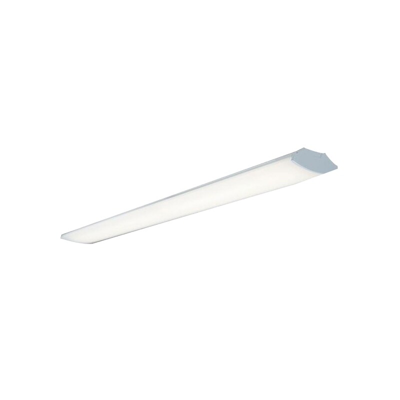 Lámpara de sobreponer LED de 4 pies de largo para iluminación institucional con difusor blanco alta potencia lumínica en luz cálida