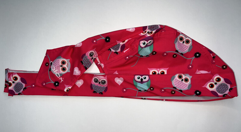 Gorro médico sublimado Buhos Rosa / U