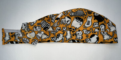 Gorro médico sublimado Textura gatos / U Gorro médico sublimado Textura gatos / U