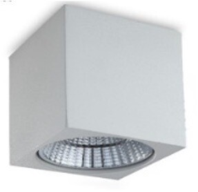 Lámpara de sobreponer LED tipo cubo color blanco luminosidad alta luz cálida uso interior