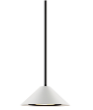 Lámpara suspender LED modelo Deco CONO mini color blanco luminosidad media y luz extra cálida