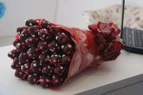 Ramo o Bouquet de Chochofresas. Cantidad entre 46 a 50 Fresas