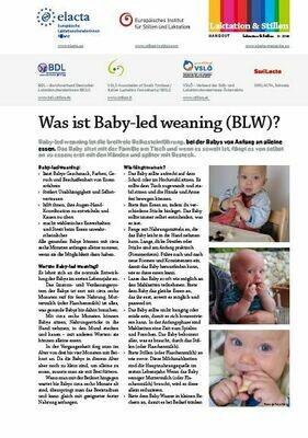 Was ist Baby- led weaning (BLW)? - Handout Abreissblock á 50 Blatt