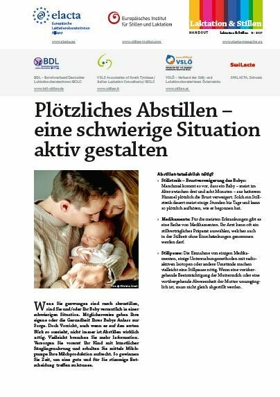 Plötzliches Abstillen eine schwierige Situation aktiv gestalten - Handout Abreissblock á 50 Blatt