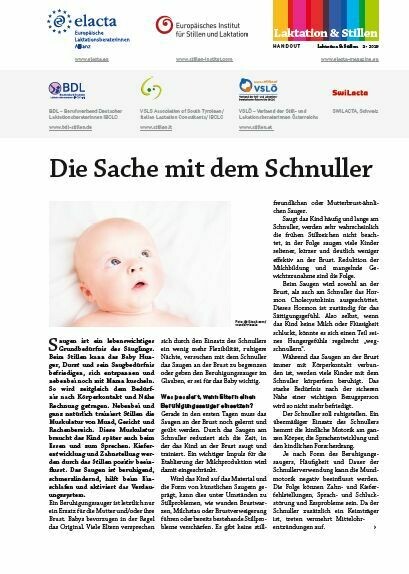 Die Sache mit dem Schnuller - Handout Abreissblock á 50 Blatt