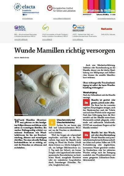 Wunde Mamillen richtig versorgen - Handout Abreissblock á 50 Blatt