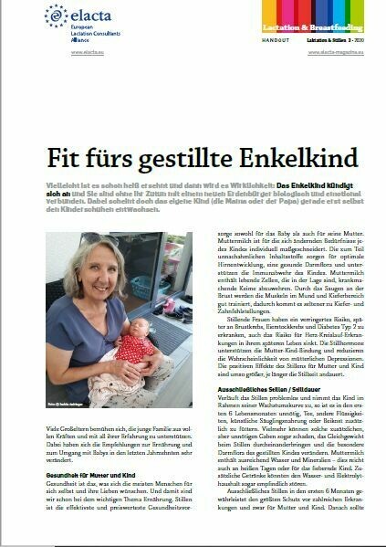 Fit für´s gestillte Enkelkind - Handout Abreissblock á 50 Blatt
