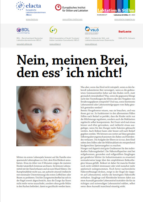 Nein, meinen Brei, den ess´ ich nicht