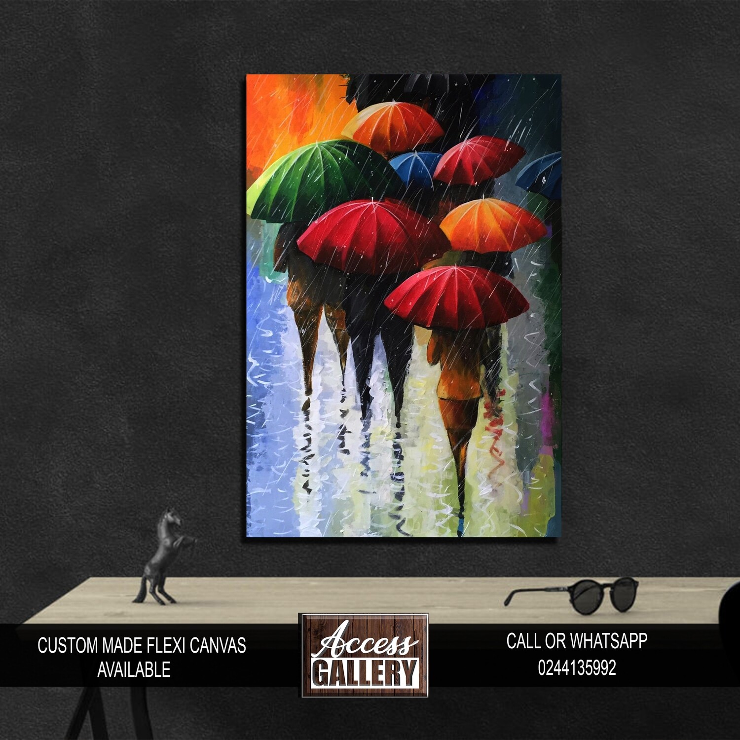 Umbrella Painting Print