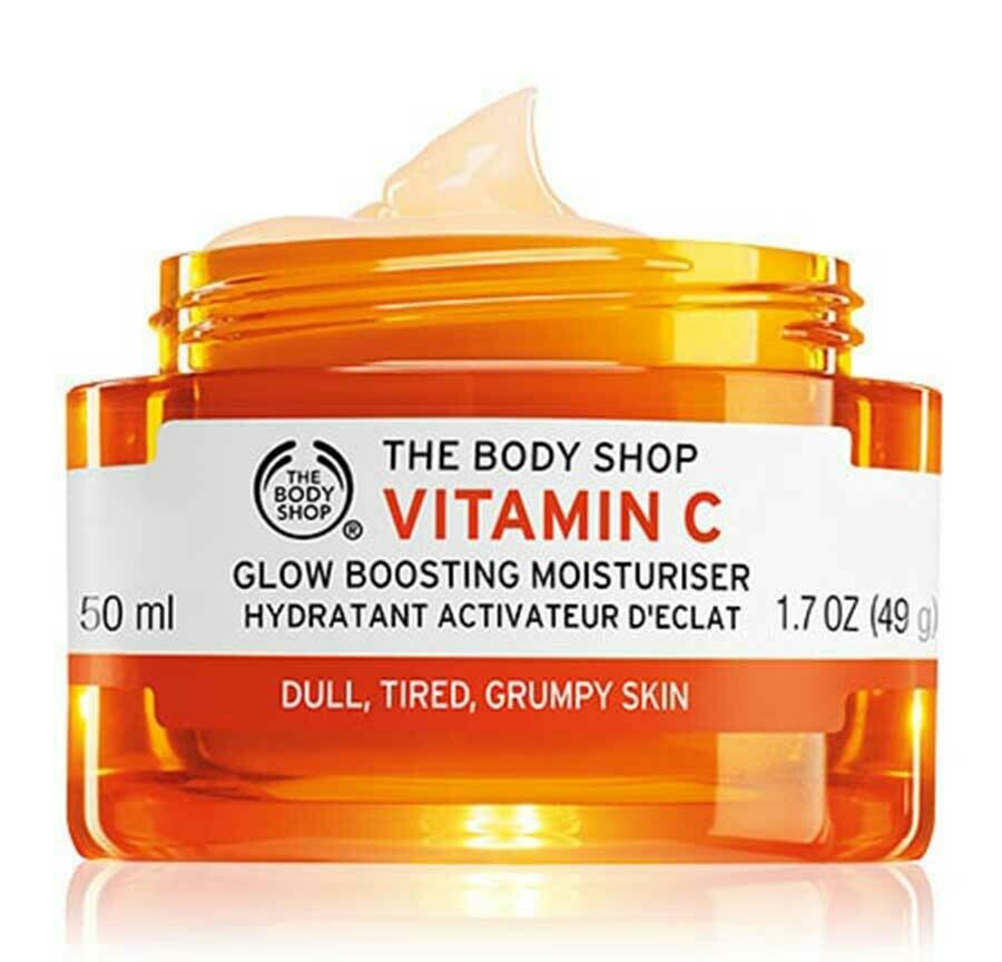 The body Shop vitamin C Glow Boosting moisturiser hydratant activateur  D'eclat