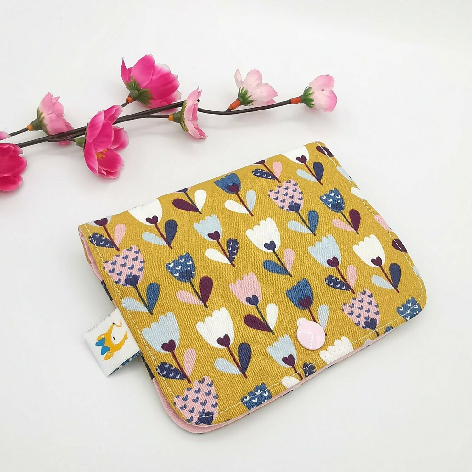 Pochette à barrettes "fleurs vintage"