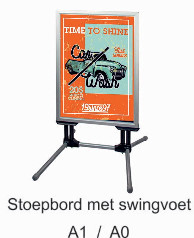 Stoepbord swingvoet