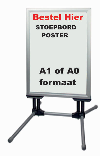 Poster voor stoepbord