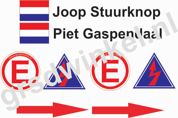 Rally sticker set