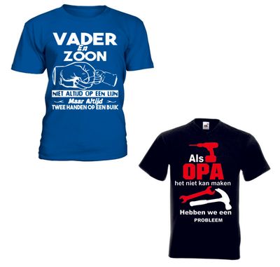 T-shirts met bedrukking