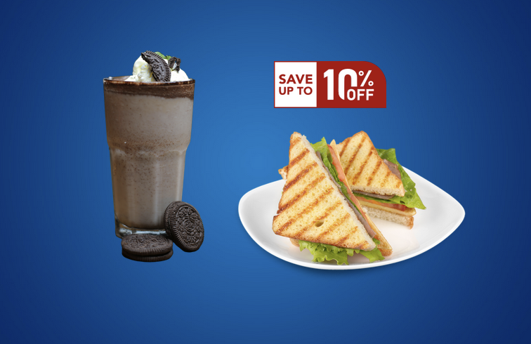 Birthday Special Combo - Oreo Milkshake + Sandwich (1pc)