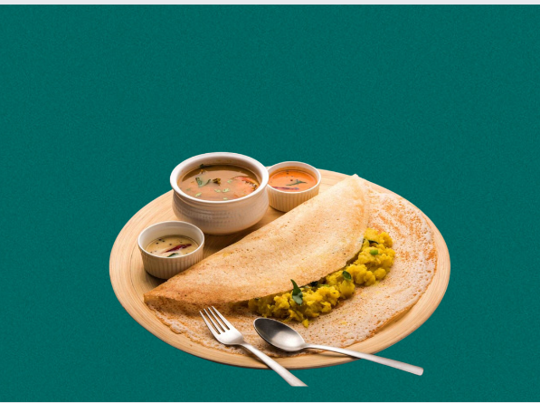 Lunch Meal Box-
Dosa + Sambar + Chutney