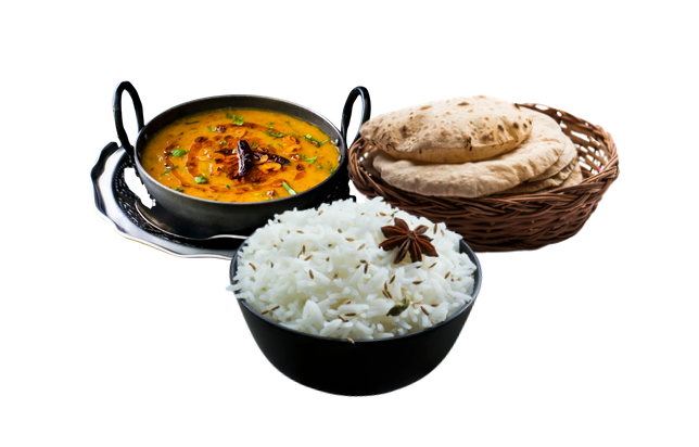 Dal Tadka + Roti + Rice