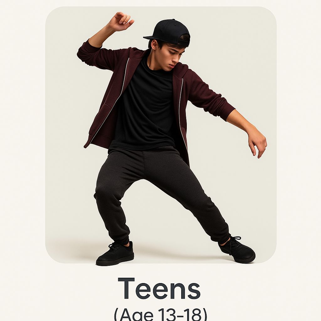 Teen Monthly Plan (Age 13-18)  3 classes/week