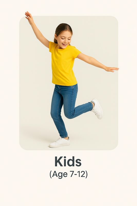 KIDS Monthly Plan (Age 7-12)  3 classes/week