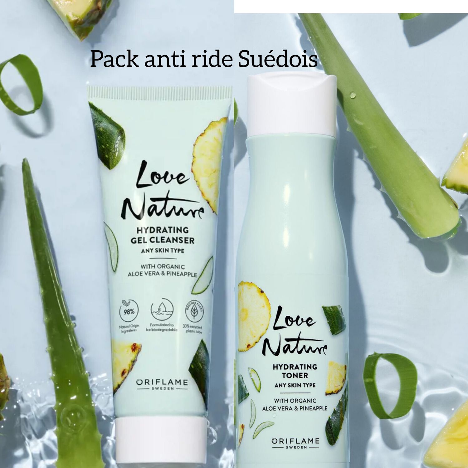 Pack Duo anti ride Suédois lisse les rides prononcées prévient et maintient de la peau ferme