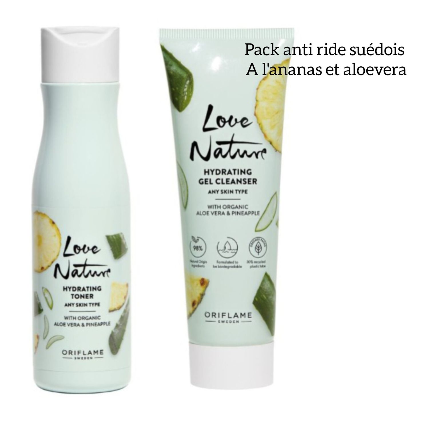 Pack Duo anti ride Suédois lisse les rides prononcées prévient et maintient de la peau ferme