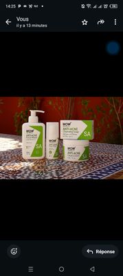 Gamme complète Anti acné coriace composé de 4 produits/anti imperfections/anti sébum 