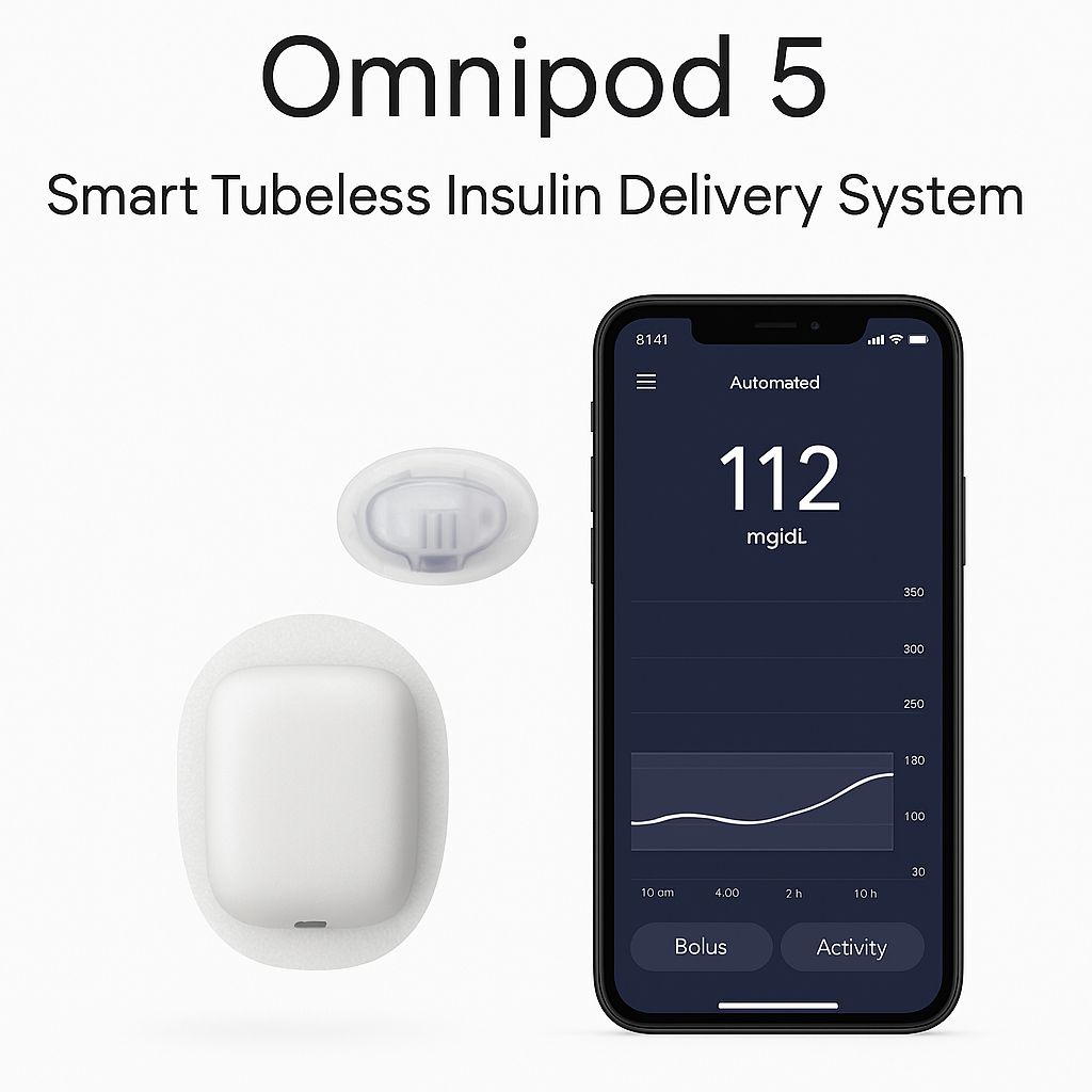 Omnipod 5 Smart Tubeless Insulin Delivery System