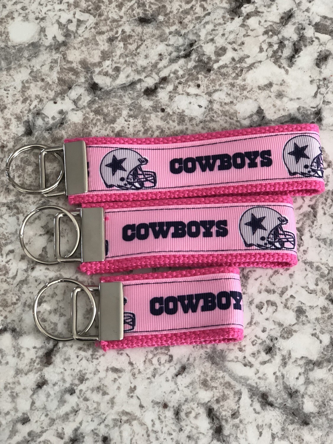 Pink Dallas Cowboys Keychain