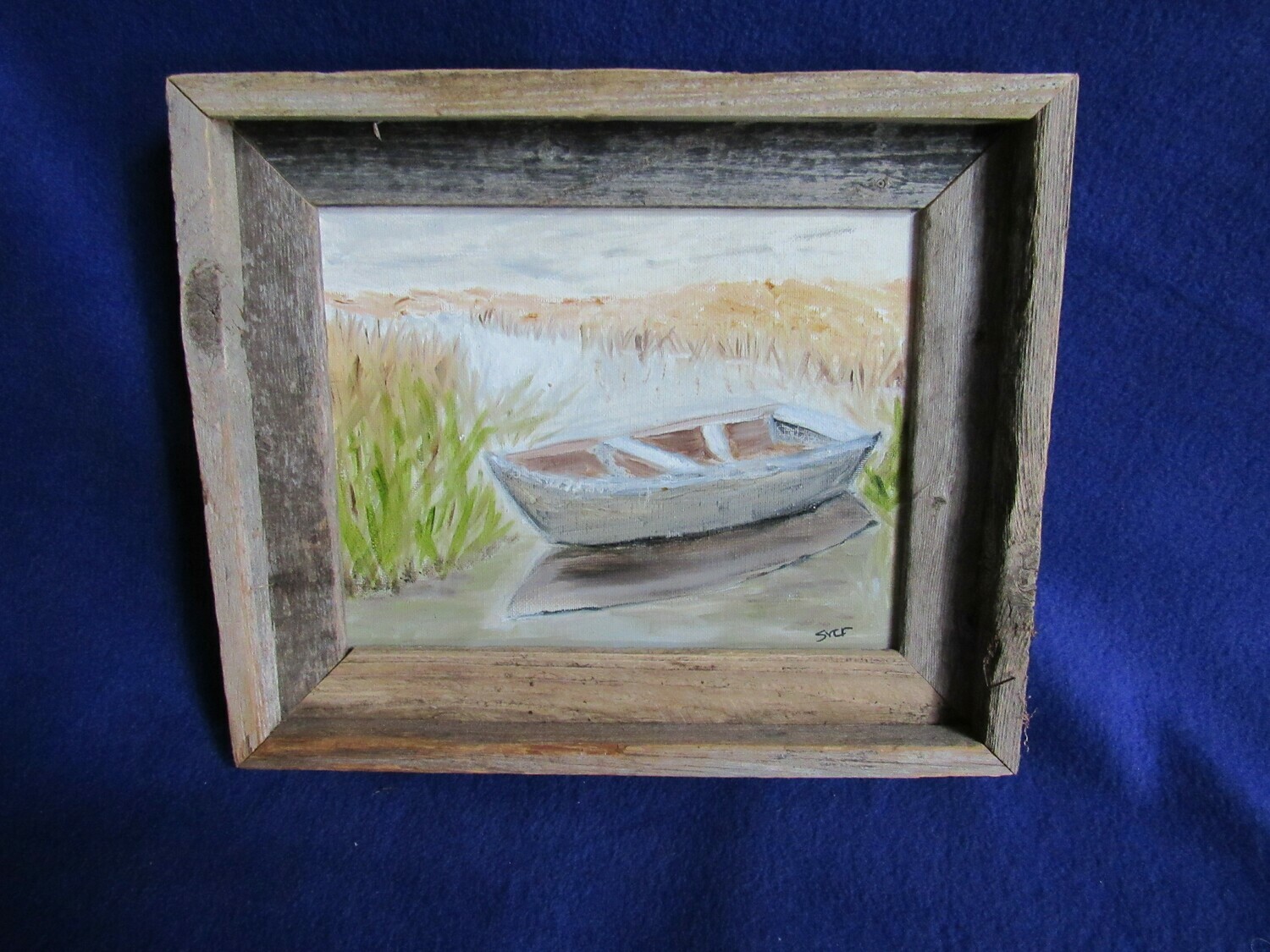 Boat &#39;Adrift&#39;. Artist Sharon Clark - Chosen for the First Lady of MD&#39;s book &#39;Artists of Maryland!&#39;