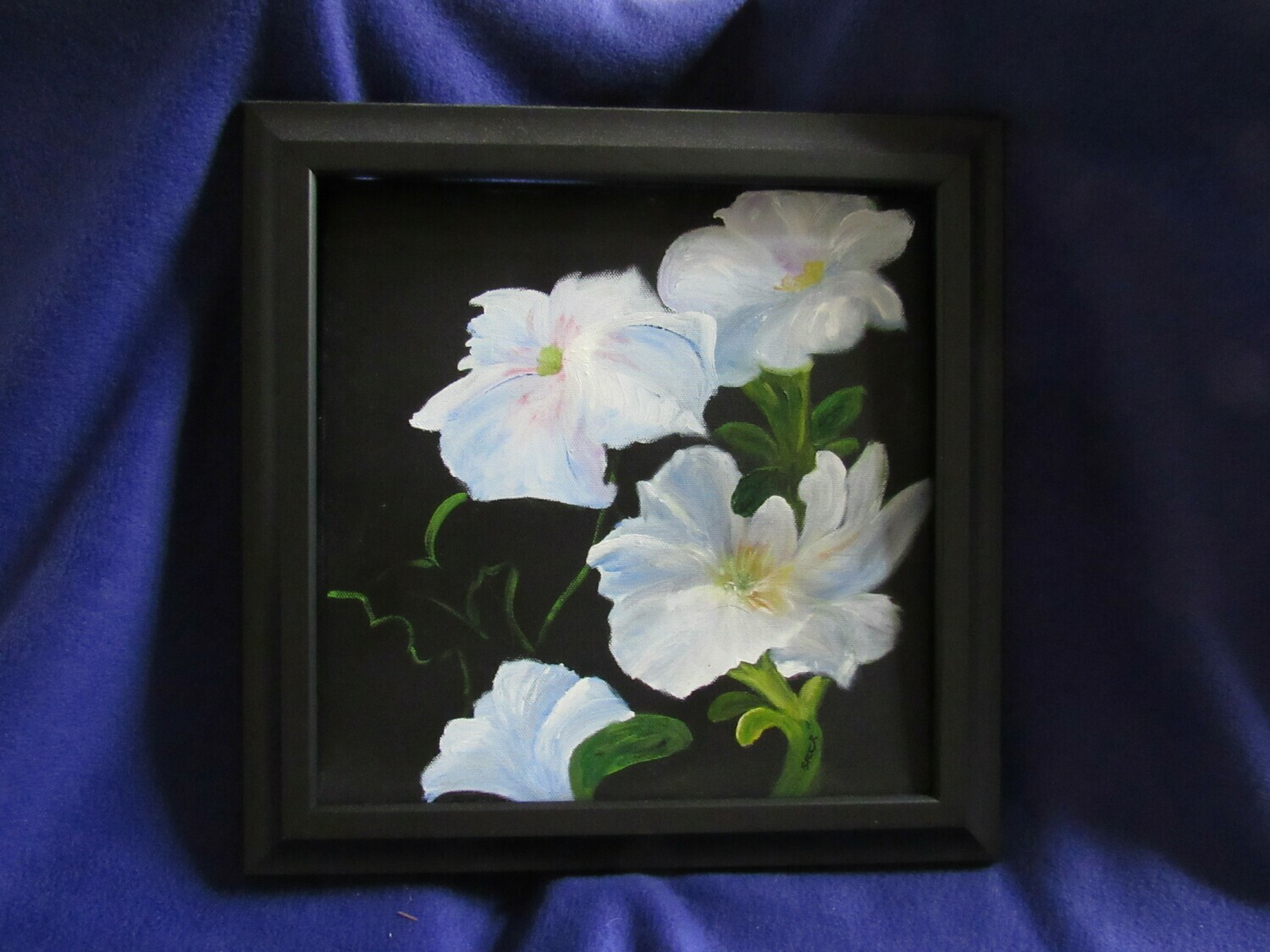Petunias “Onion Patch”. Artist Sharon Clark - Chosen for the First Lady of MD&#39;s book &#39;Artists of Maryland!&#39;