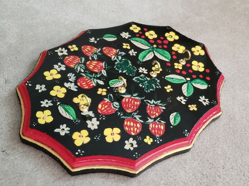 Decorative Wall Mount Key Holder &quot;&quot;Meadow&quot;&quot;,  Artist: Lyubov Paskova Anderson
