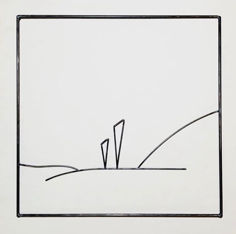 Side by side in the valley  (welded cold-rolled steel, 2020). Artist: Morgan Kelley
