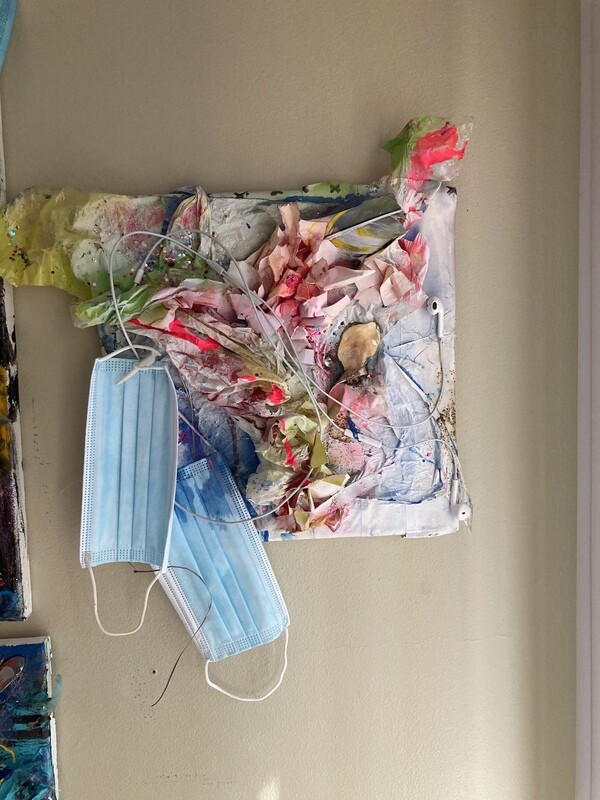 Mask Up. (PRINT) Artist Jami-Lee Hamilton - Chosen for the First Lady of MD&#39;s book &#39;Artists of Maryland!&#39;