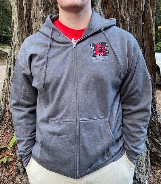 Gray Zip Hoodie
