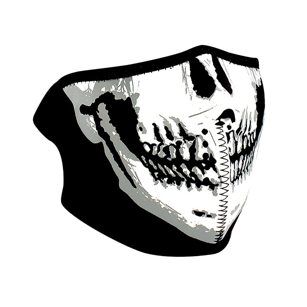 WNFM002H ZAN&reg; Half Mask- Neoprene- Skull Face
