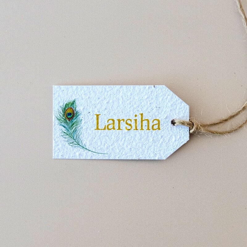 Tags - Trimmed Corner Big Single Side 55mm x 100mm