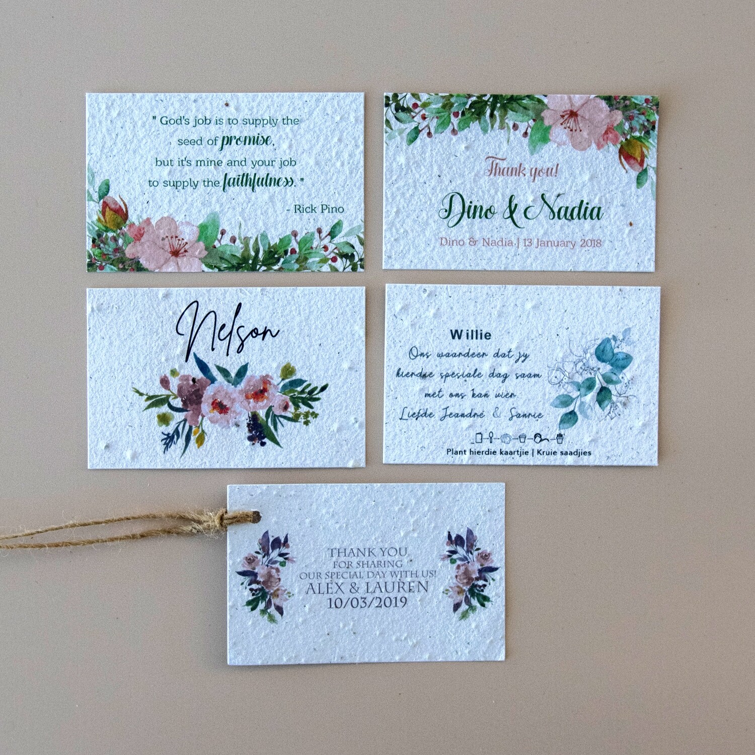 Tags - Flat Tag Double Side 100mm x 65mm