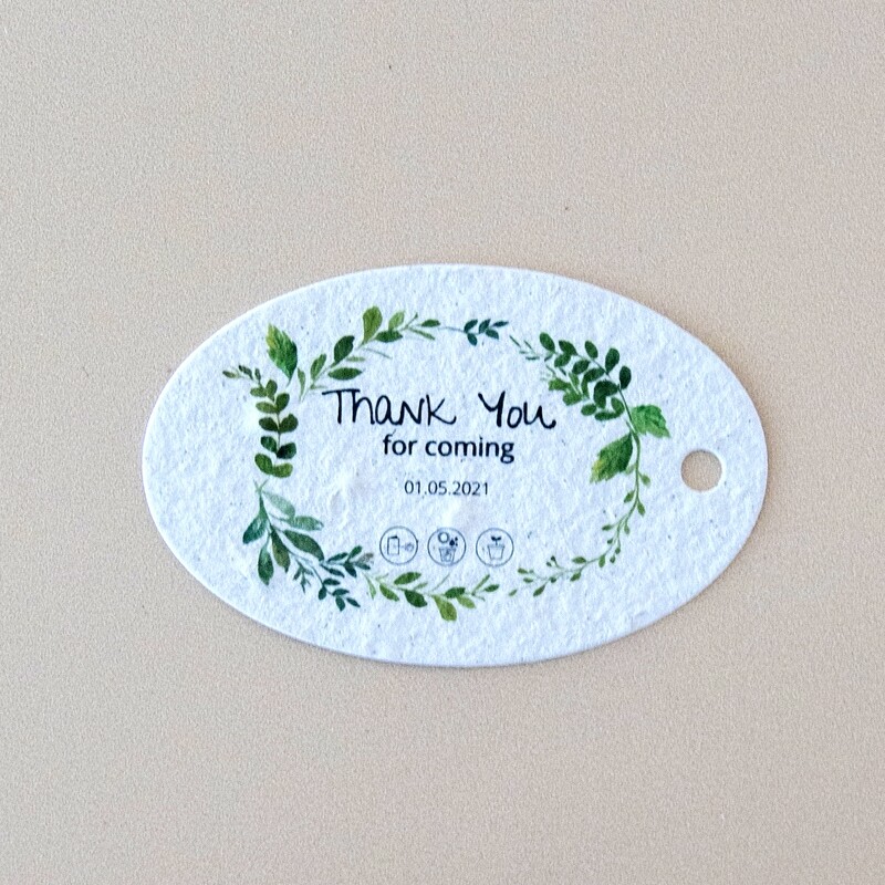 Tags - Oval Tag Single Side 45mm x 70mm