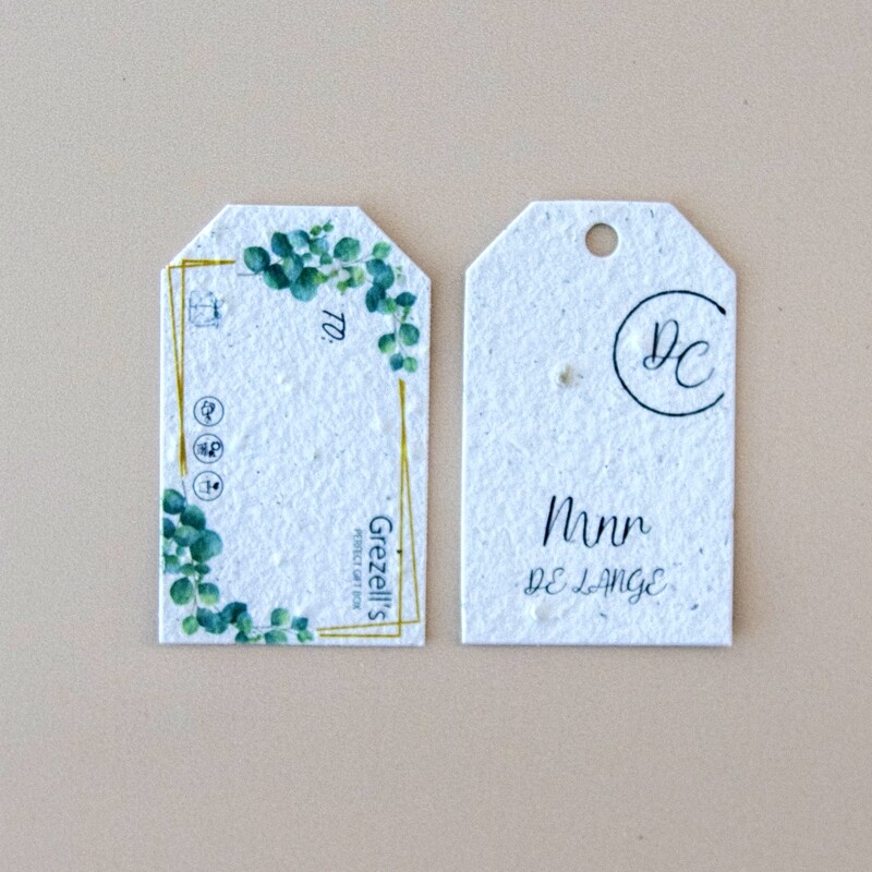 Tags - Trimmed Corner Small Double Side 40mm x 65mm