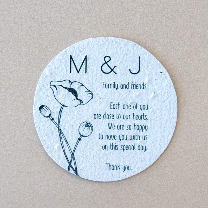 Tags - Round Double Side 75mm