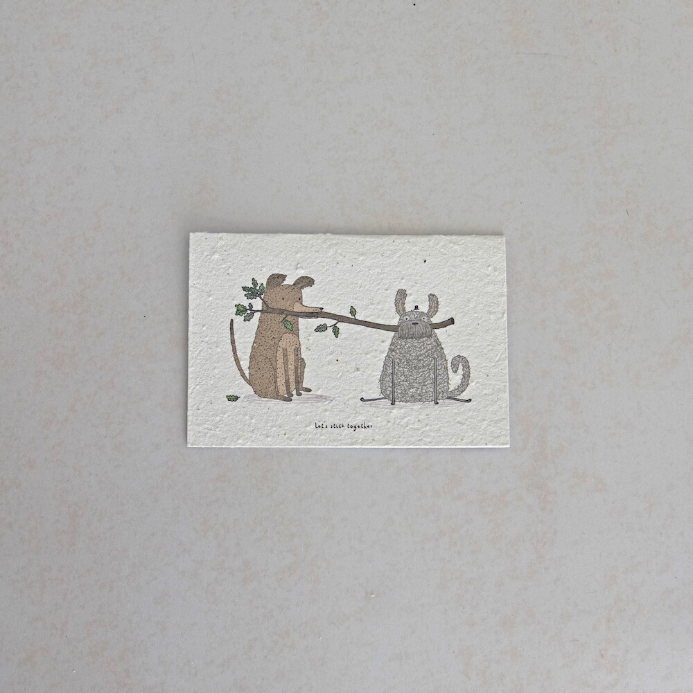 Rectangular Card - Let's stick Together