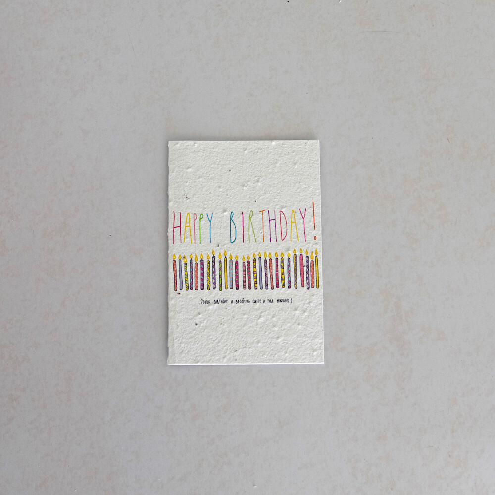 Rectangular Card - Happy Birthday Fire Hazard