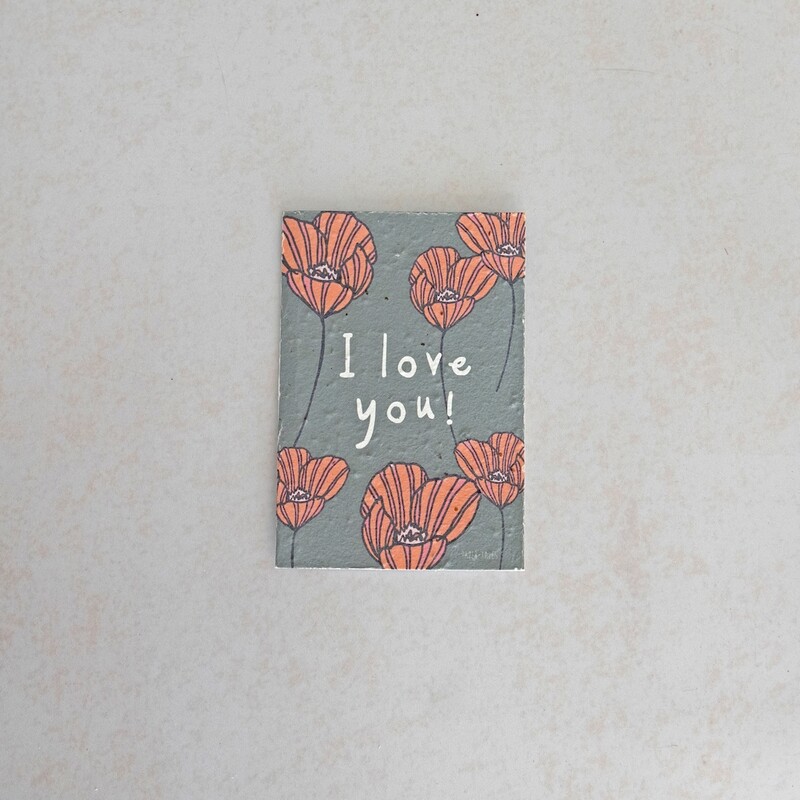 Rectangular Card - I love You